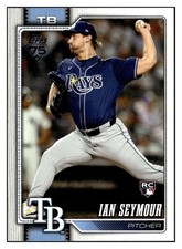 Ian Seymour 2026 Topps Rookie RC #165 Tampa Bay Rays Baseball *351