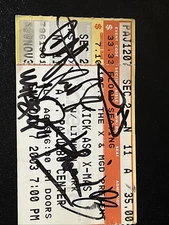 Linkin Park Signed Ticket Stub Chester Bennington And All Others 2003