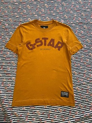 G-Star Raw Herren T-Shirt Größe S WMNS Unisex Distressed Faded 90s Y2K Rare Hype