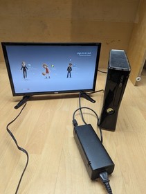 Xbox 360 S Slim Model 1439 Matte Black Console Only Tested Works