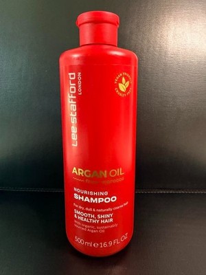 Lee Stafford Argan Oil Shampoo 500ml   Nourishing Hydration & Smoothing Care