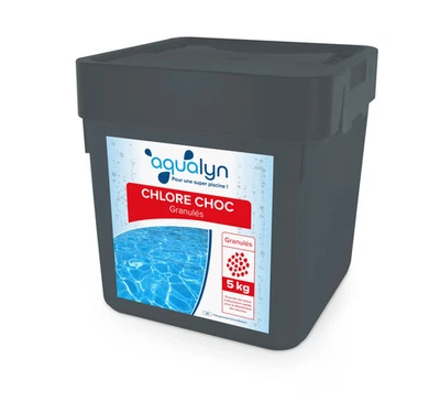 Chlore choc granulé 5 kg Aqualyn - Photo 1/4