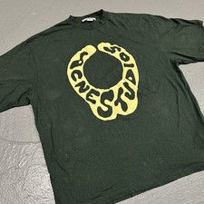 AUTHENTIC Acne Studios Edlund Logo Green T-Shirt Size Large