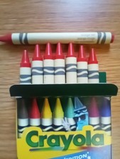 8 Crayola Crayons Orange Red Retired Single Color Bulk Lot Brand New