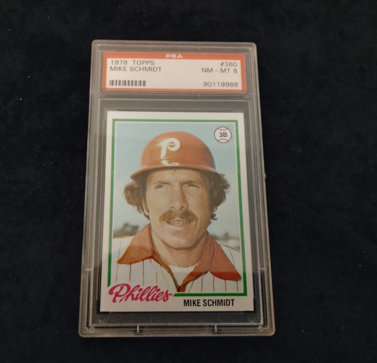 MIKE SCHMIDT 1978 TOPPS BASEBALL CARD #360 PSA 8 NM-MT GRADED HOF PHILLIES