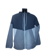 Athletic Works Mens Grey Color Block Windbreaker Jacket Size S Bag 3