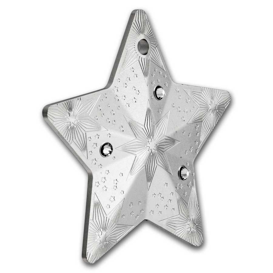 2024 Cook Islands 1 oz Silver Holiday Ornament: Starry Sky Star | eBay
