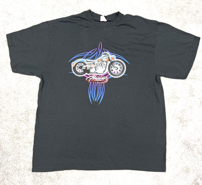 Perewitz Motorcycle Men's XL 1X Pullover T-Shirt Short Sleeves Black