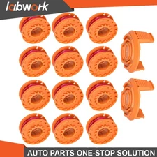 Labwork For Worx WA0010 Replacement Spool Line W/2Pcs Spool Cap Cover 10FT 12PCS
