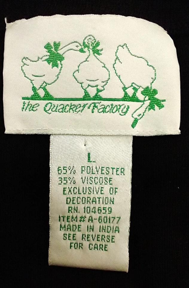 Quacker Factory Black Embroidered Beaded Button Front Vest Size L - Image 3 of 3