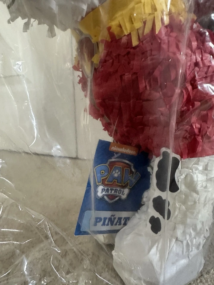 Nuevo PAW Patrol Marshall Tirar Cuerda Piñata Decoración Fiesta de EE. UU. Foto 3 de 4