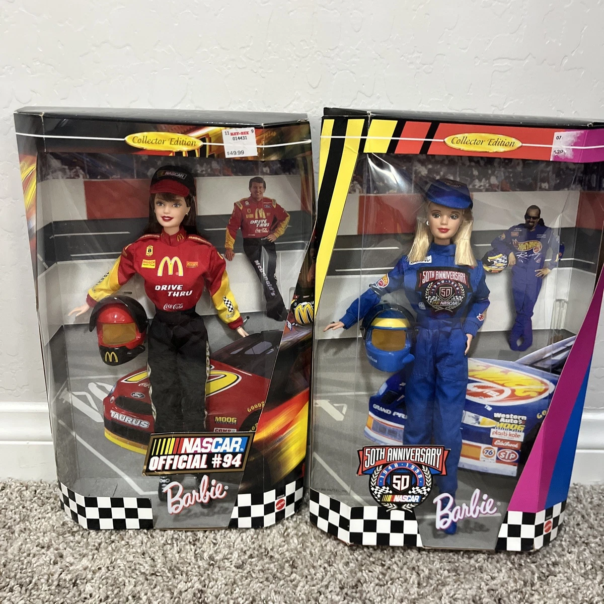 Original (Unopened) NASCAR Barbie Dolls & Doll Playsets