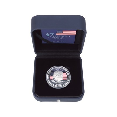 Donald Trump 47th President of US 1 Oz Fine Silver Ag 999 PROOF