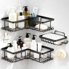 3 Pack Corner Shower Caddy, 2 Stainless Steel Shower Shelves with Hooks and 1...