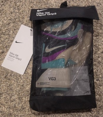 New Nike Gk Vapor Grip 3 ACC VP3 Goalkeeper Soccer Gloves Size 9 FB2999-010
