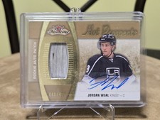 JORDAN WEAL NHL 2015-16 Fleer Showcase RPA Rookie Patch Auto Card /499. rookie card picture