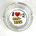 RARE! Vtg 1980s Bally Midway Pac-Man Video Arcade Game Atari Promo Glass Ashtray