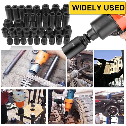 40 Piece Heavy Duty Car Truck Deep Impact Socket Set 1/2" Drive 8- 32mm Metric - Picture 14 of 14