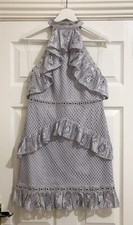 TRUE DECADENCE Halter Neck Lace Dress UK10