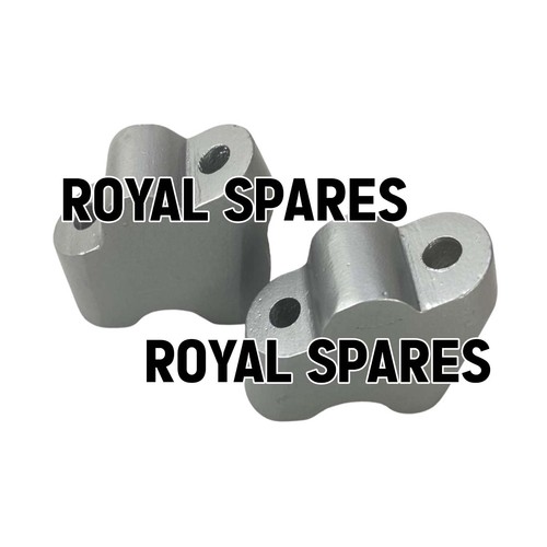 "HANDLE BAR RISER, SILVER" FIT FOR ROYAL ENFIELD INTERCEPTOR 650 - Picture 15 of 17