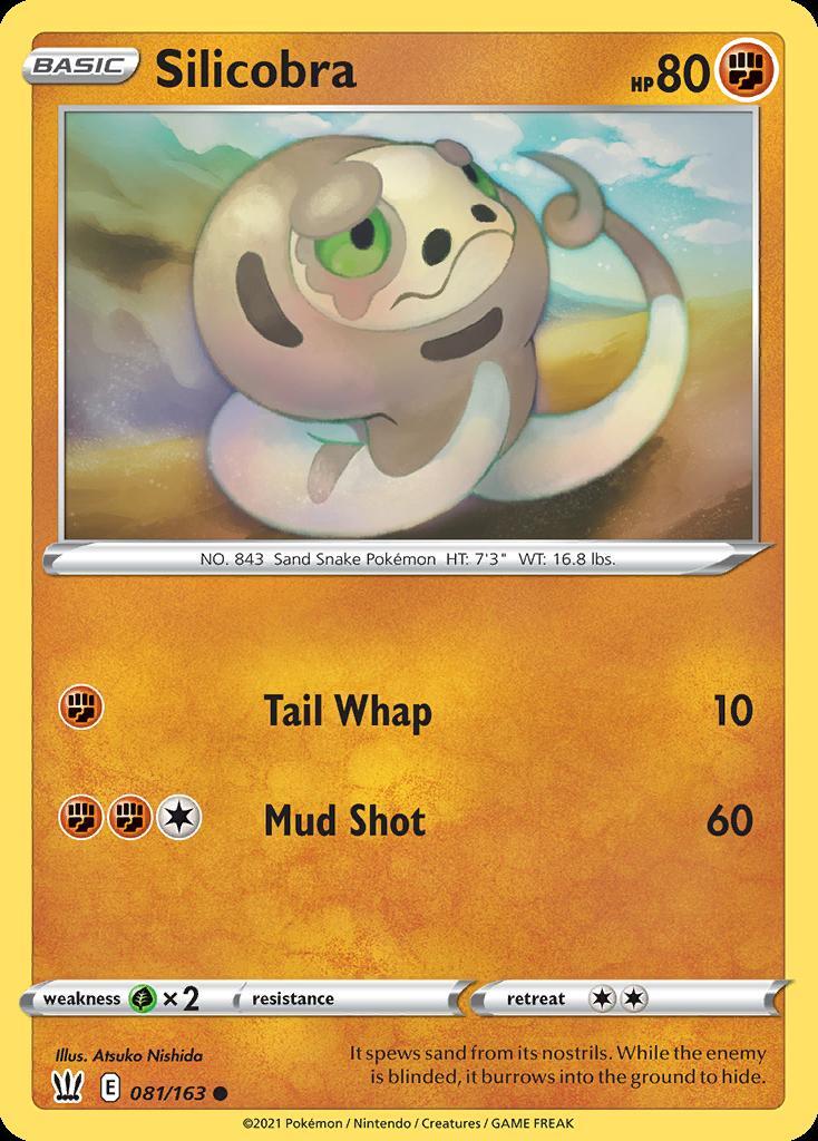 Pokemon Silicobra (81/186) Battle Styles LP