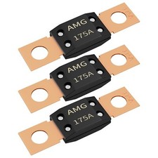3Pcs 175A MEGA Fuse High Current Bolt Mount Automotive 175 Amp MEGA/AMG Fuse ...