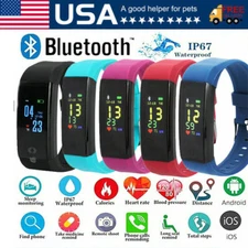 Fitness Smart Watch Activity Tracker Heart Rate For Women Men Oxygen BP Monitor