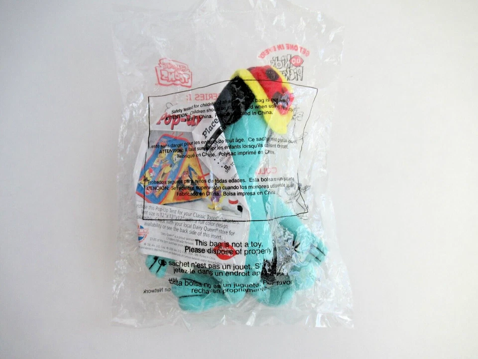 Dairy Queen Kids Meal Classic Toons Hanna Barbera "Huckleberry Hound" Plush 2000 - Image 3 of 3