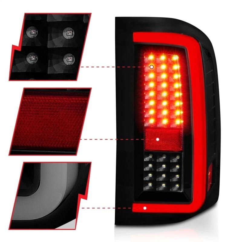 ANZO For 2007-2013 Chevrolet Silverado1500/ 2500/ 3500 LED Tail Lights W/ Light - Image 4 of 4