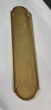 P. E.  Guerin Beaded Polished Brass Plate