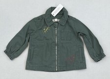 Gymboree Baby Girls Hearts Lightweight Zip-Up Cotton Jacket, Green, 12-18 M, NWT