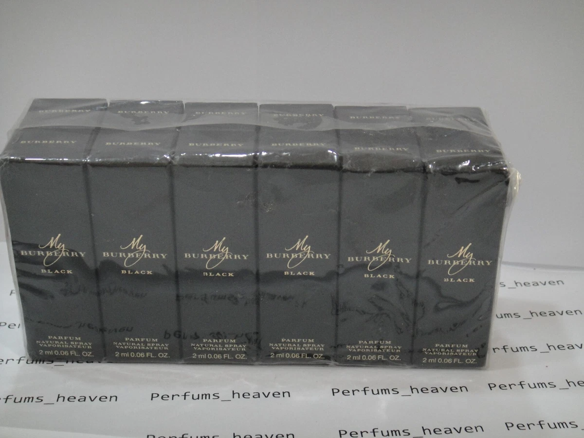 12 PCS X Burberry MY BURBERRY BLACK 2 ml Parfum Spray Mini Travel