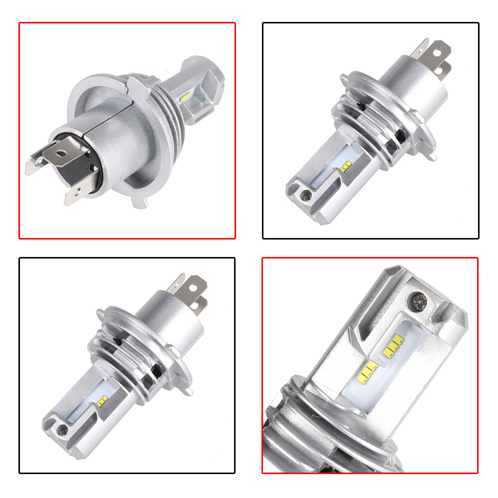 Pair LED H4 9003 Headlight Globes HiLo 6500k For Mitsubishi Triton MN