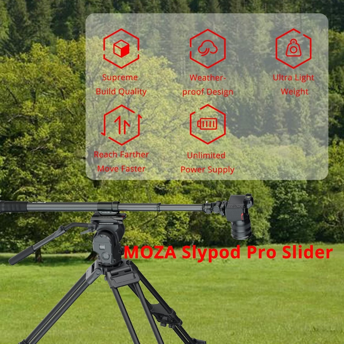 MOZA Slypod Pro Monopied Curseur Motorisé pour Appareil Photo