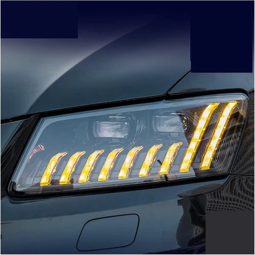 For AUDI Q5 2008-18 RS Style LED DRL Sequential Projector Headlights Assembly  - Picture 7 of 8