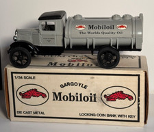 Mobiloil - 1 - 1931 Hawkeye Tanker Truck Ertl Bank