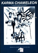 CULTURE CLUB KARMA CHAMELEON SHEET MUSIC PIANO/VOCAL/GUITAR/CHORDS 1983 RARE NEW