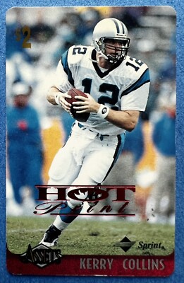 1996 Classic Assets NFL Two Dollar, Two Minute Sprint Calling Card Kerry Collins