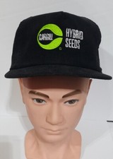 Vtg Cargill Hybrid Seeds Corduroy Swingster Hat Cap Snapback Adjustable USA Made