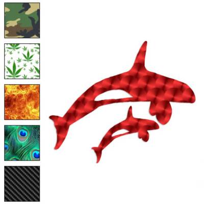 Orca Killer Whales, Vinyl Decal Sticker, 40 Patterns & 3 Sizes, #912 | eBay