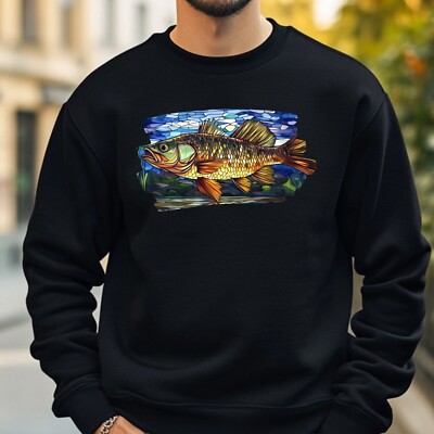 Perch Stained Glass Sweatshirt Cosy and Perfect for Any Occasion S to 4XL