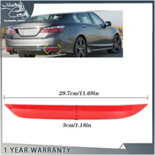 Left&Right Red Bumper Reflector Rear Tail Lamp 2pcs Fit For 16-17 Honda Accord