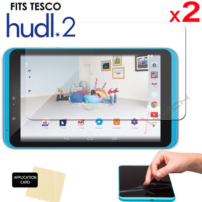 x CLEAR LCD Screen Protector Cover Guards for Tesco HUDL