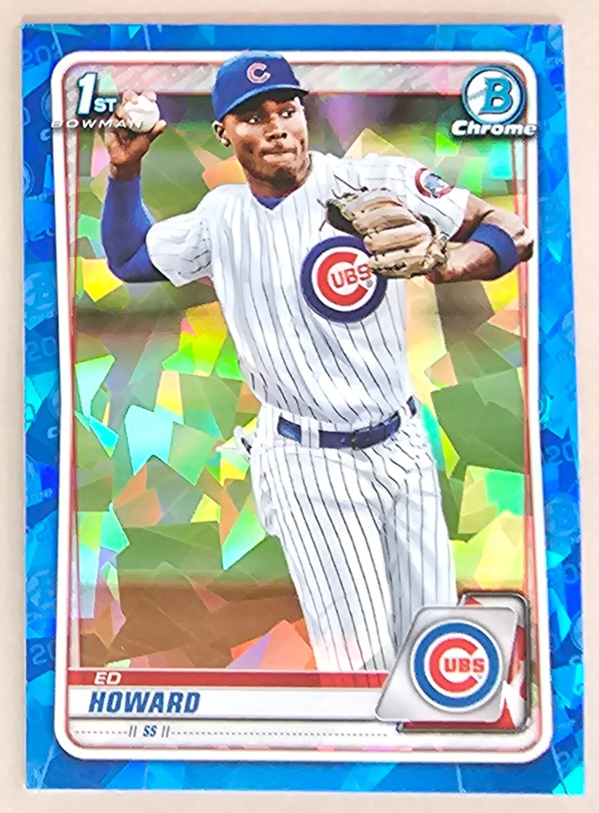 2020 Bowman Chrome Sapphire Ed Howard #BD-98 1st Chicago Cubs