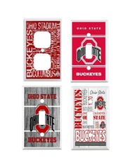 Ohio State Buckeyes Light switch cover plates OR Outlet Cover bedroom Man Cave