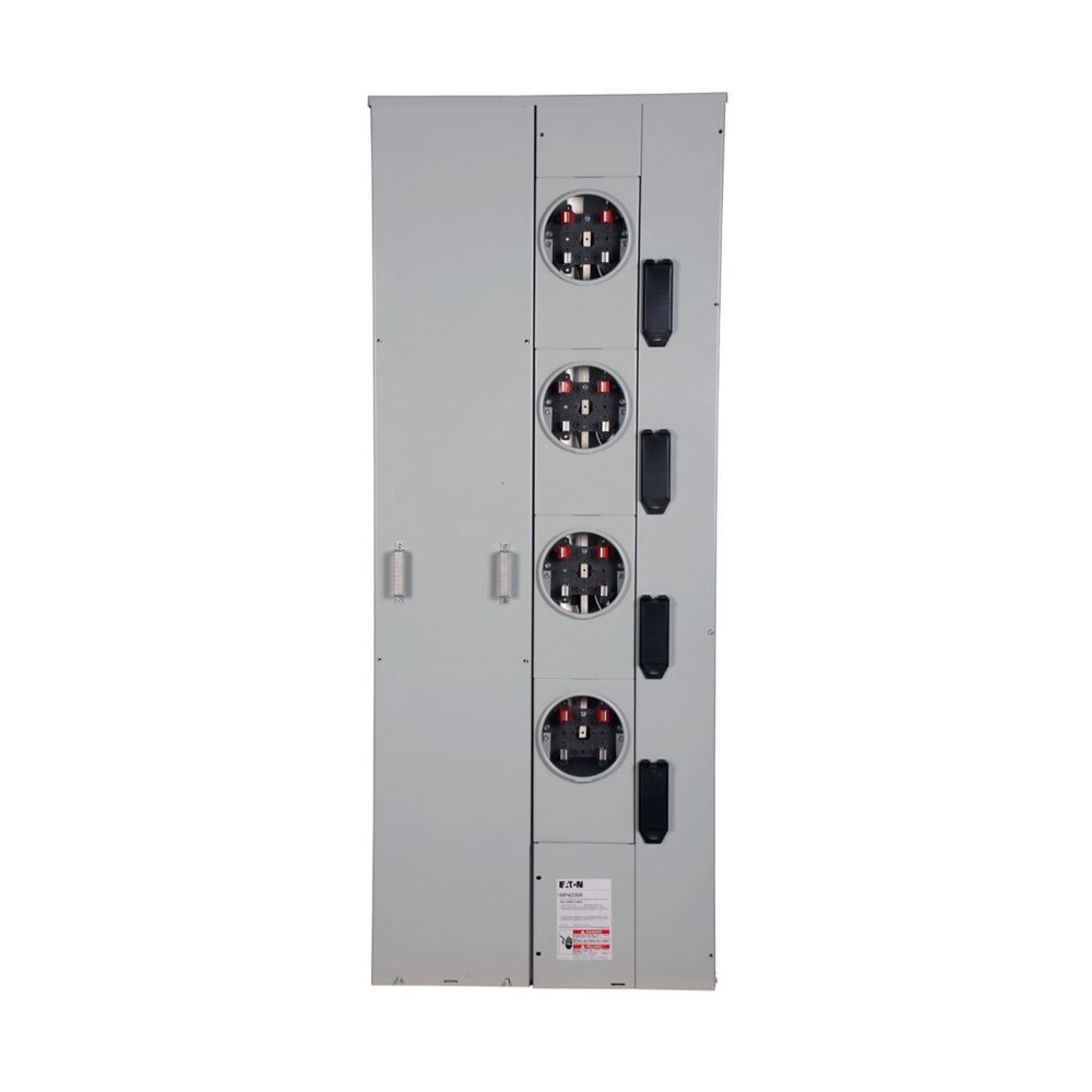 Eaton 4-Gang Meter Pack Combo 600A/200 Amp 1Ph Ring Type Socket ...