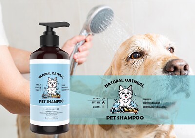 Puppy Shampoo Dog Pet Oatmeal Shampoo Odor Remover 16 oz Pump Bottle