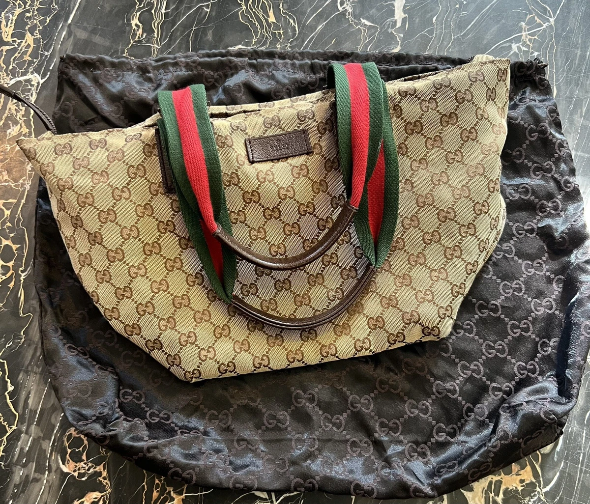 Gucci gg canvas shop tote bag