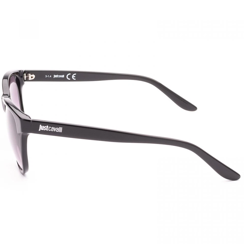 Just Cavalli JC492S 01B Black Glossy Cat Eye Plastic Sunglasses Frame 57-16-140 - Image 3 of 3