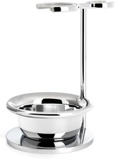 Muhle: Column - Brush Holder Razor Stand With Chrome Plated Bowl